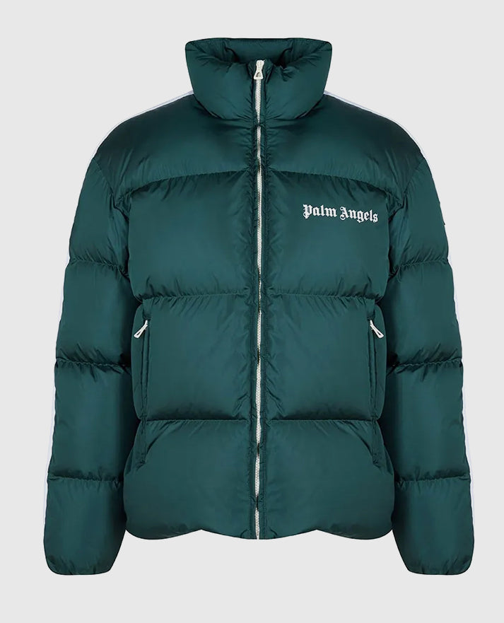 Palm Angels Track Puffer Green Jacket