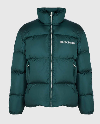 Palm Angels Track Puffer Green Jacket