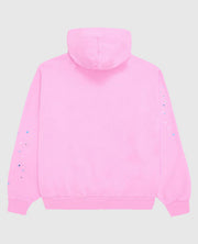 Pink Sp5der OG Web Hoodie back view