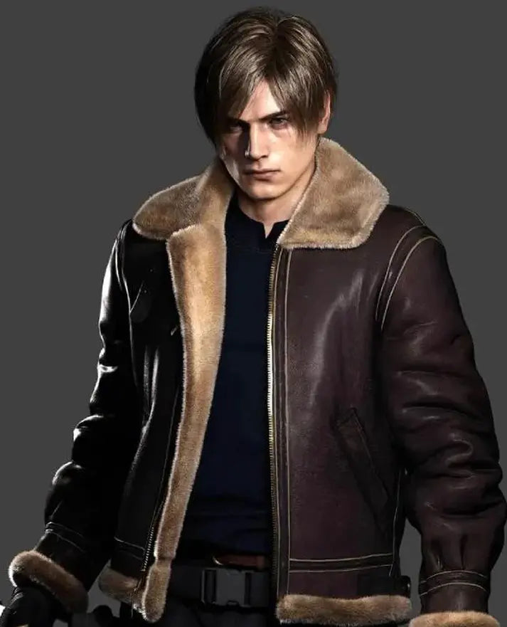 Resident Evil 4 Remake Leon Kennedy Bomber Jacket