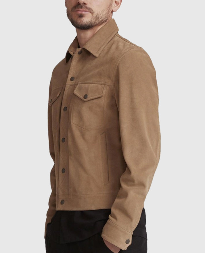 Rick Grimes The Walking Dead Season 9 Suede Brown Jacket
