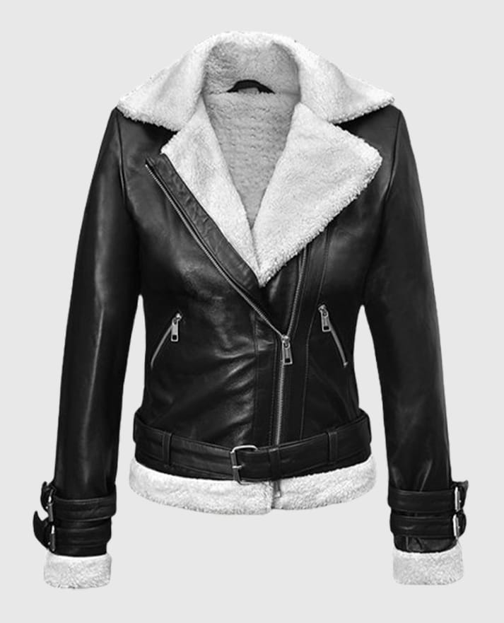 Rita Ora Leather Jacket - second image