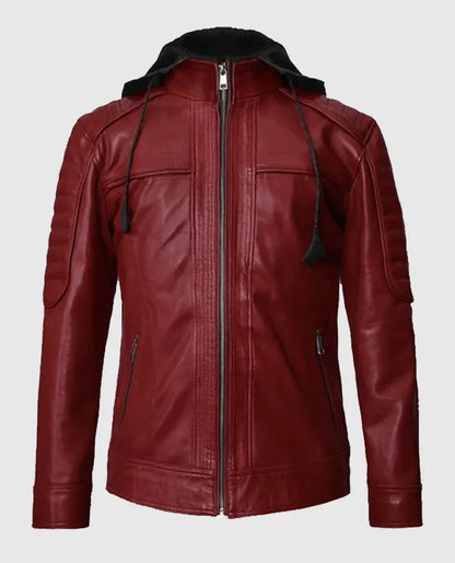  Rodeo Hooded Leather Jacket