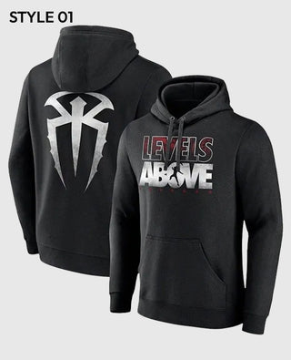 Roman Reigns Levels Above Black Hoodie