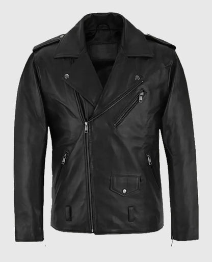 Ryan Gosling Song To Song BV Black leather Jacket