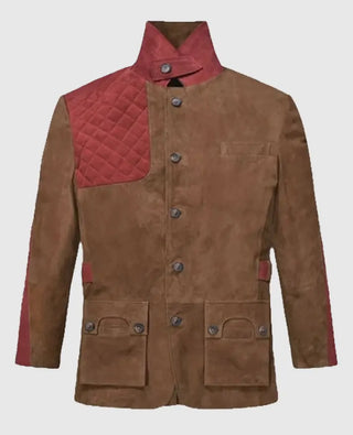 Safari Hickory Suede Leather Blazer