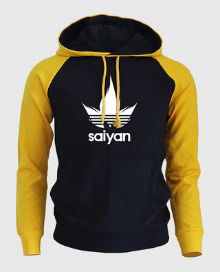 Saiyan Adidas Yellow and Black Hoodie
