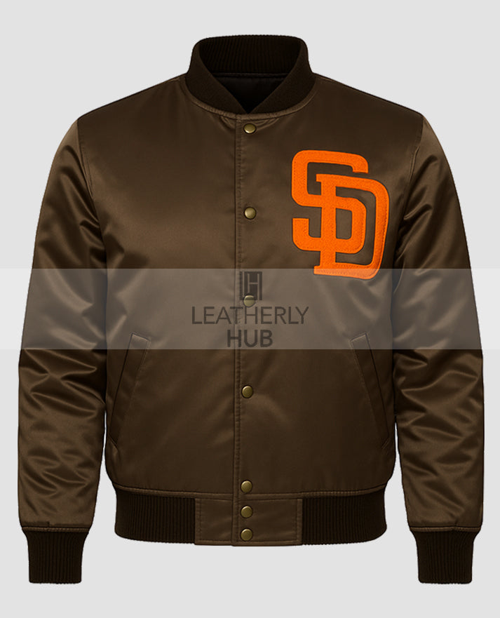San Diego Padres Emma Stone Varsity Jacket