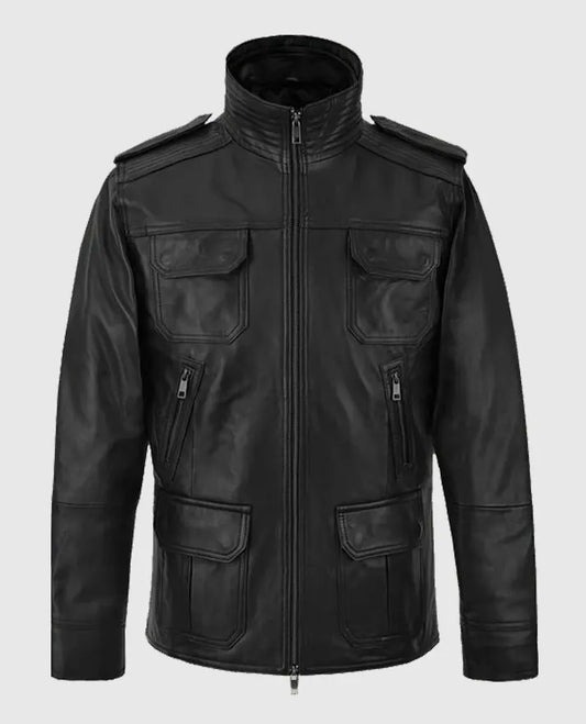 Sean Bean Black Leather Jacket