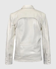  Shirt Collared Motorcycle Leather Jacket