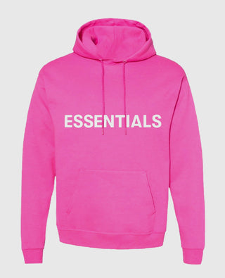 Shocking Pink Essentials Hoodie