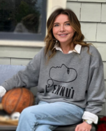 Shrinking S02 Christa Miller Grey Oversized Sweatshirt