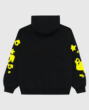 Sp5der Beluga Hoodie Black Back View
