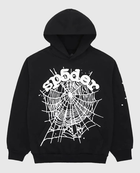 Sp5der OG Web Black Hoodie