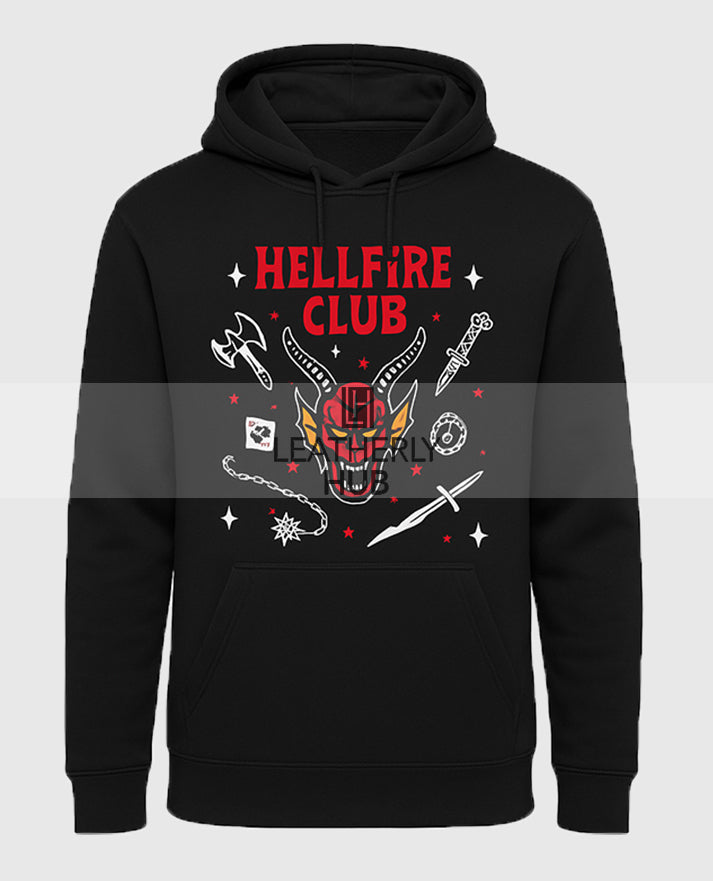 Stranger Things Hellfire Club Black Hoodie