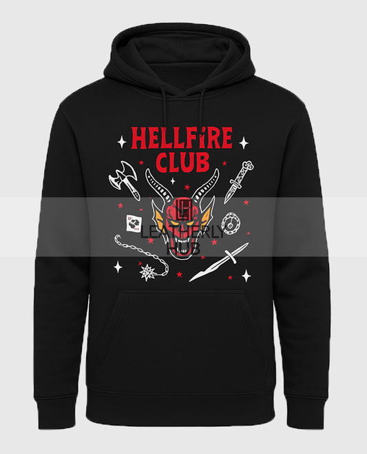 Stranger Things Hellfire Club Black Hoodie