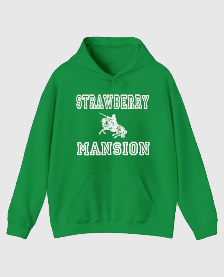 Strawberry Mansion Green Hoodie