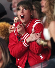 Taylor Swift Super Bowl LVIII Chiefs Jacket