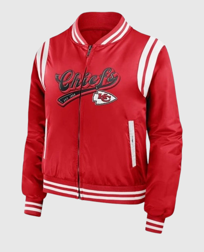 Taylor Swift Super Bowl LVIII Chiefs Jacket