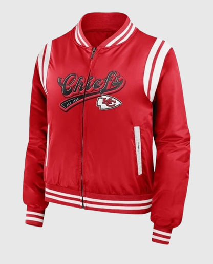 Taylor Swift Super Bowl LVIII Chiefs Jacket