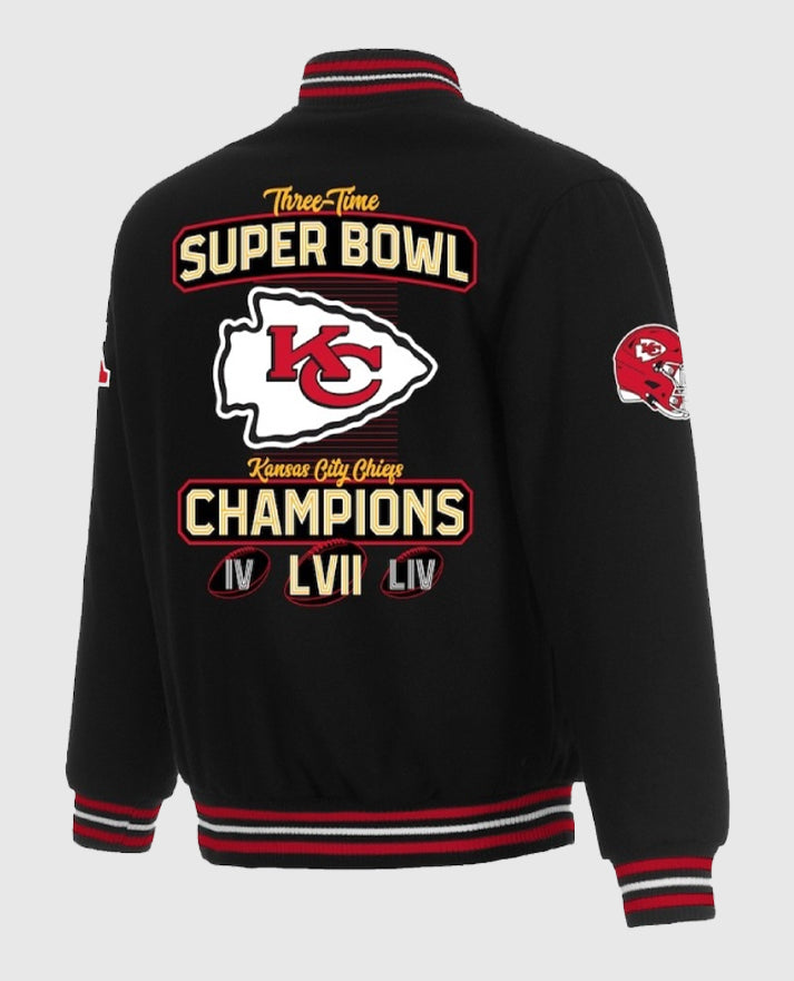  Super Bowl Chiefs LVII Champions Black Jacket