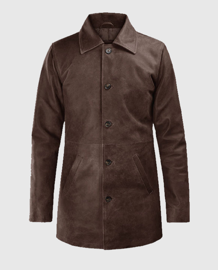 Supernatural Dean Winchester Leather Trench Coat - second image