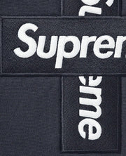 Supreme Cross Box Logo Hooded Sweatshirt log close up