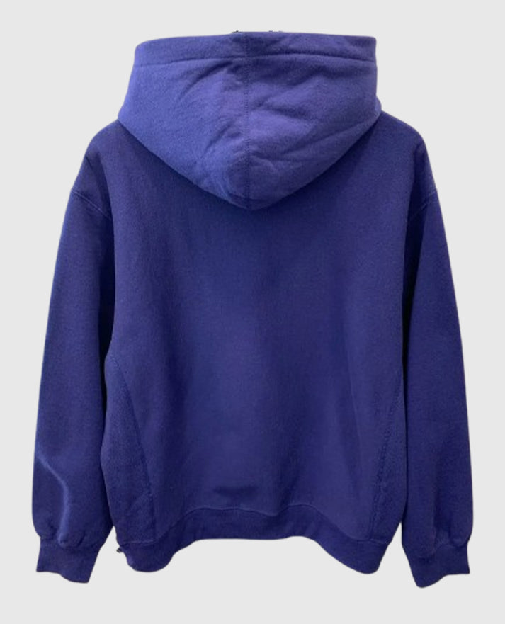 Supreme KAWS Chalk Logo purple Hooded Sweatshirt back view