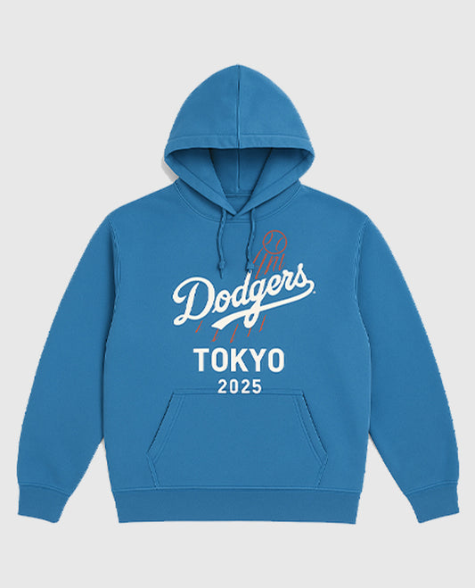 TOKYO Dodgers 2025 Blue Fleece Hoodie