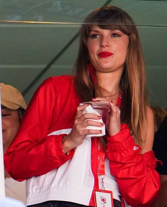 Taylor Swift Kansas City Chiefs Red and White Jacket