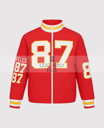 Taylor Swift Kelce 87 Puffer Puffer Jacket