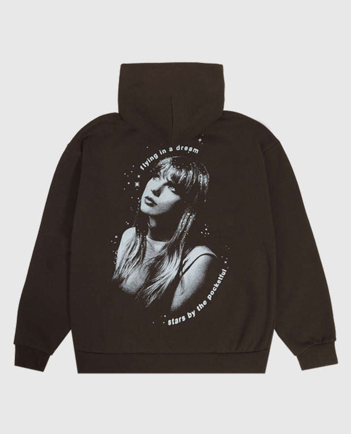 Taylor Swift Midnights Living In A Dream Brown Hoodie