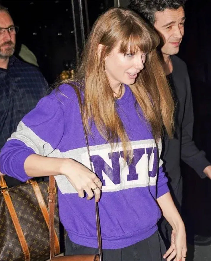Taylor Swift NYU Purple Sweatshirt