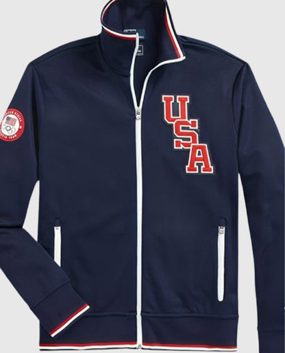  Team USA Track Blue Jacket