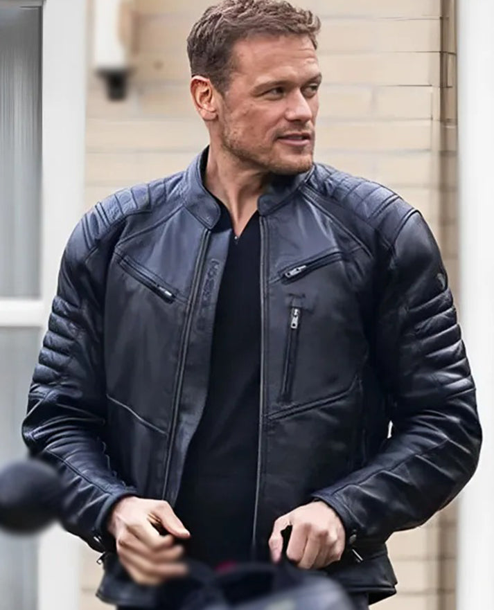 Sam Heughan Leather Jacket
