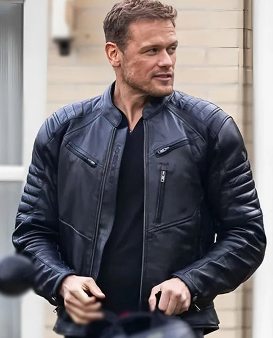 Sam Heughan Leather Jacket