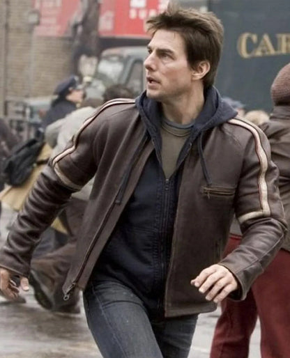 Tom Cruise War of Worlds Brown Jacket