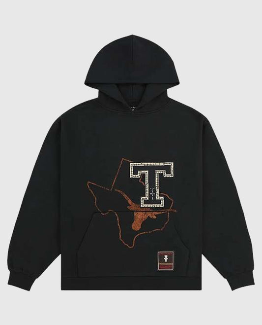 Travis Scott University Of Texas Black Hoodie