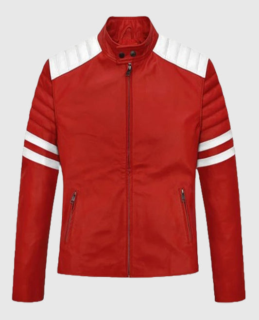 Tyler Durden's Red Leather Jacke