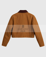 Vintage Carhartt x NY Yankees Brown Crop Jacket