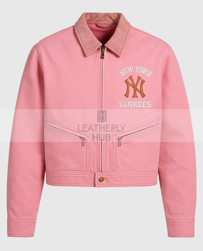 Vintage Carhartt x NY Yankees Pink Crop Jacket