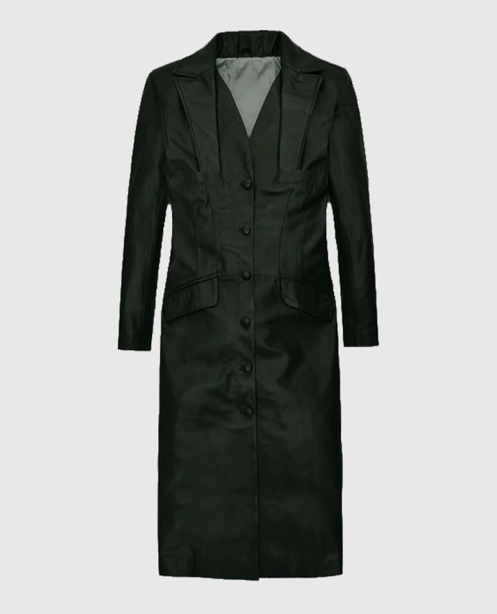 Women's Chelsea Leather Long Coat