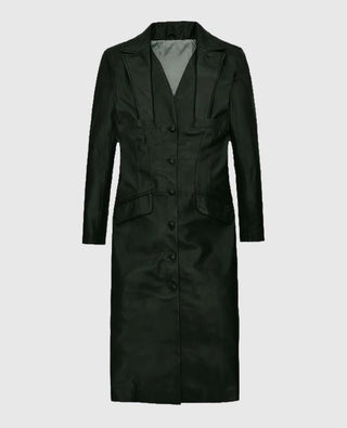 Women's Chelsea Leather Long Coat