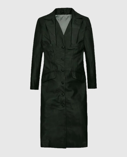 Women's Chelsea Leather Long Coat