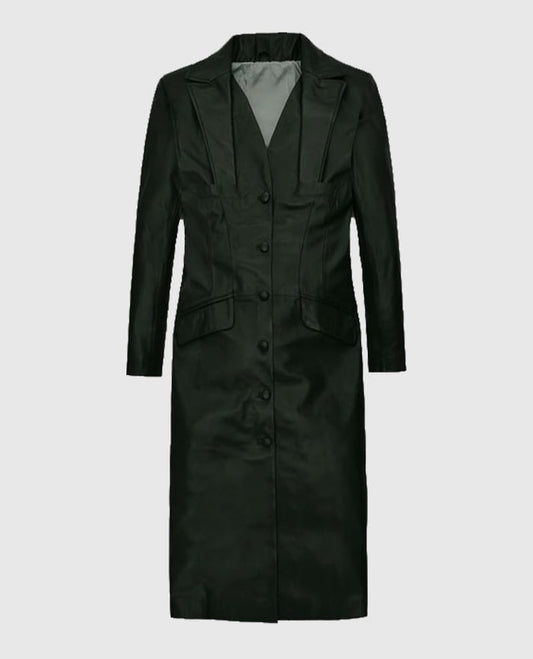 Women's Chelsea Leather Long Coat