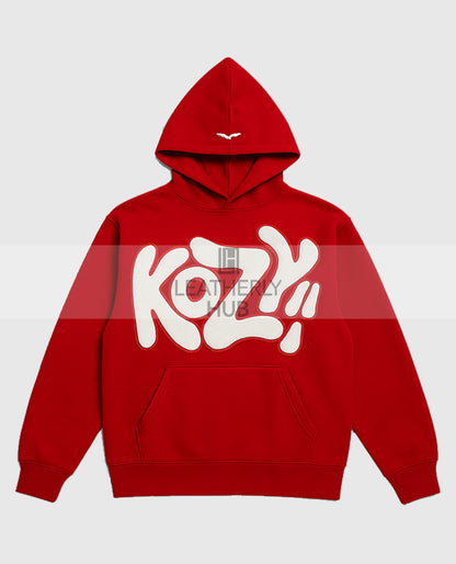 Y2K Kozy Red Hoodie
