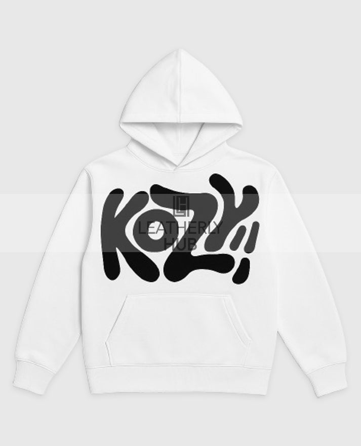 Y2K Kozy white Pullover Hoodie