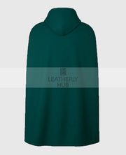 nfl sideline cape sea green coat back 