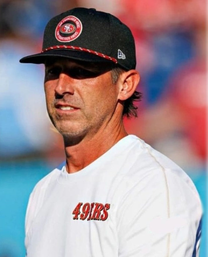 Kyle Shanahan 49ers Long Sleeves White Shirt