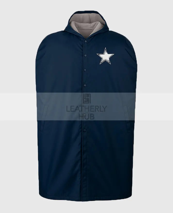 sideline cape blue coat nfl